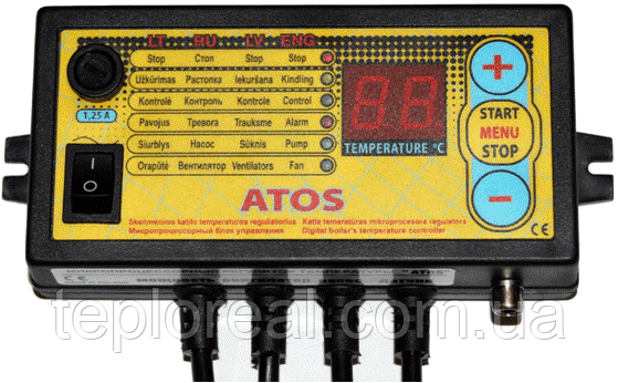 Комплект автоматики для твердотопливного котла АТОS + WPA-Х2 с диафрагмой (Польша) - фото 6 - id-p1145873017