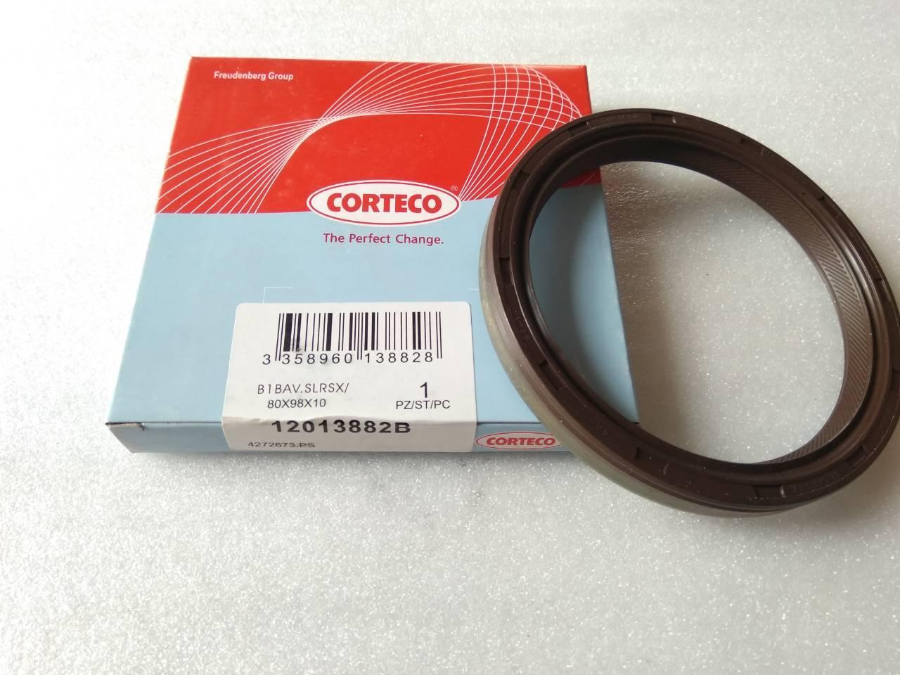 Сальник колінвалу задній (80*98*10) Ланос 1,5-1,6, Нексія, Лачетті Corteco Німеччина, фото 1