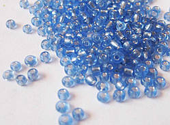 Бісер блакитний, діаметр — 2 мм (100 грамів)
