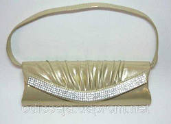 Клатч, шкірозамінник, світло-бежевий, стрази 31_3_8a2