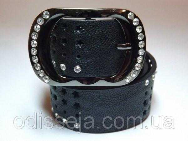 Ремінь шкірозамінник, колір чорний, ширина 40 мм 27_6_42, фото 1