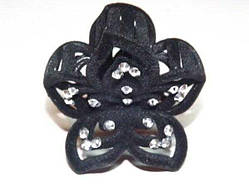 Шпилька для волосся краб, чорний (1 шт.) 144_4_14a5