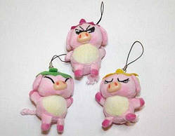 Брелок свинка 7,5х6 см 3 шт.