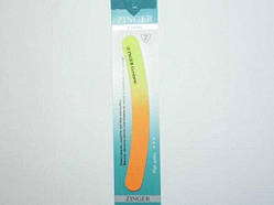 Пилочка для нігтів двостороння жовто-жовтогаряча