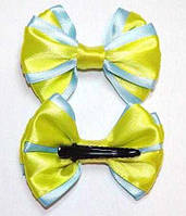 Качечки для волосся, качечка, блакитний з жовтим (2 шт.) 11_9_24a2