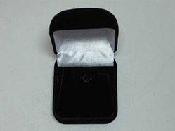 Коробочка Подарункова для Прикрашань Чорний Оксамит Уцінка