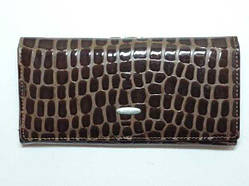Гаманець жіночий, шкірозамінник, коричневий 30_1_9a2