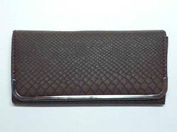 Гаманець жіночий, шкірозамінник, коричневий 30_1_15a4