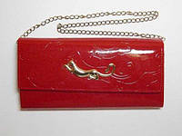 Гаманець-сумочка, жіночий, шкірозамінник (лак), червоний 30_2_22a2