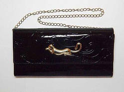 Гаманець жіночий, шкірозамінник, чорний 0_2_222a3