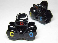 Шпилька для волосся краб 6 шт. пластик