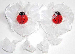 Набір гумок для волосся (2 шт.) білий, сонечко 144_3_1a11