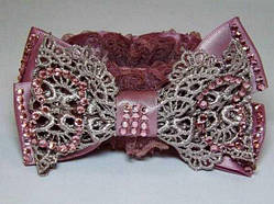 Твістер для Волосся 11х8х6 см Тканина Стрази Ліловий