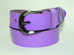 Ремінь шкіра, УЦЕНКА, бузковий, ширина 30 мм 27_4_52a2