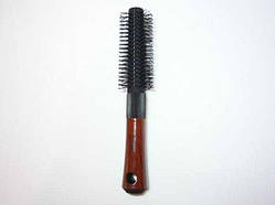 Гребінець круглий з дерев'яною ручкою 22х4 см