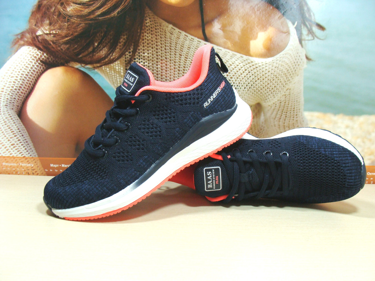 Кросівки жіночі BaAS Runners сині 36 р., фото 1