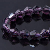 Бусини кришталь, біконус, 4 мм, фіолетовий (115 шт.) 5_24_166