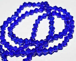 Бусини кришталь, 4 мм, темно-синій (115 шт.) 5_24_164а1