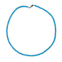 Буси бірюза, намистина 4 мм, довжина бус 45 см