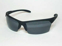 Спортивні матові окуляри чорна оправа із сірками 32_1_66a1