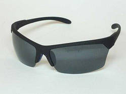 Спортивні матові окуляри чорна оправа із синіми вставками 32_1_66a3