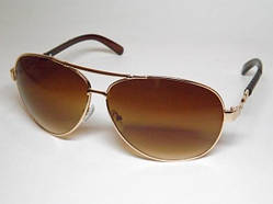 Окуляри сонцезахисні оправа жовтий метал 32_1_28a3