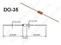 Стабілітрон BZX55C 15V DO-35