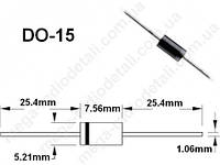 Діод швидкодіючий FR207 (2A, 700V) DO-15