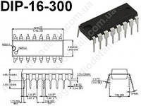 Мікросхема 4049BP (561ЛН2) DIP-16