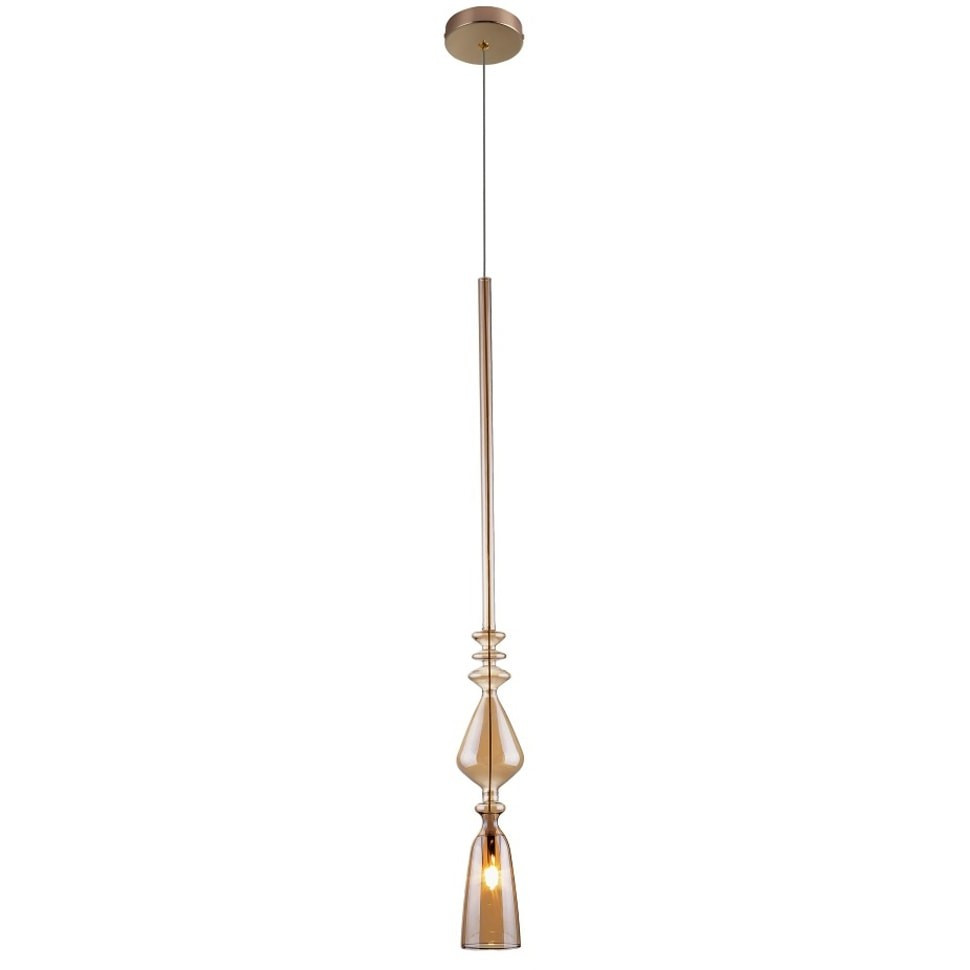 Люстра підвісна CRYSTAL LUX LUX NEW SP1 B AMBER