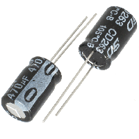Електролітичні конденсатори з радіальними дротяними виводами