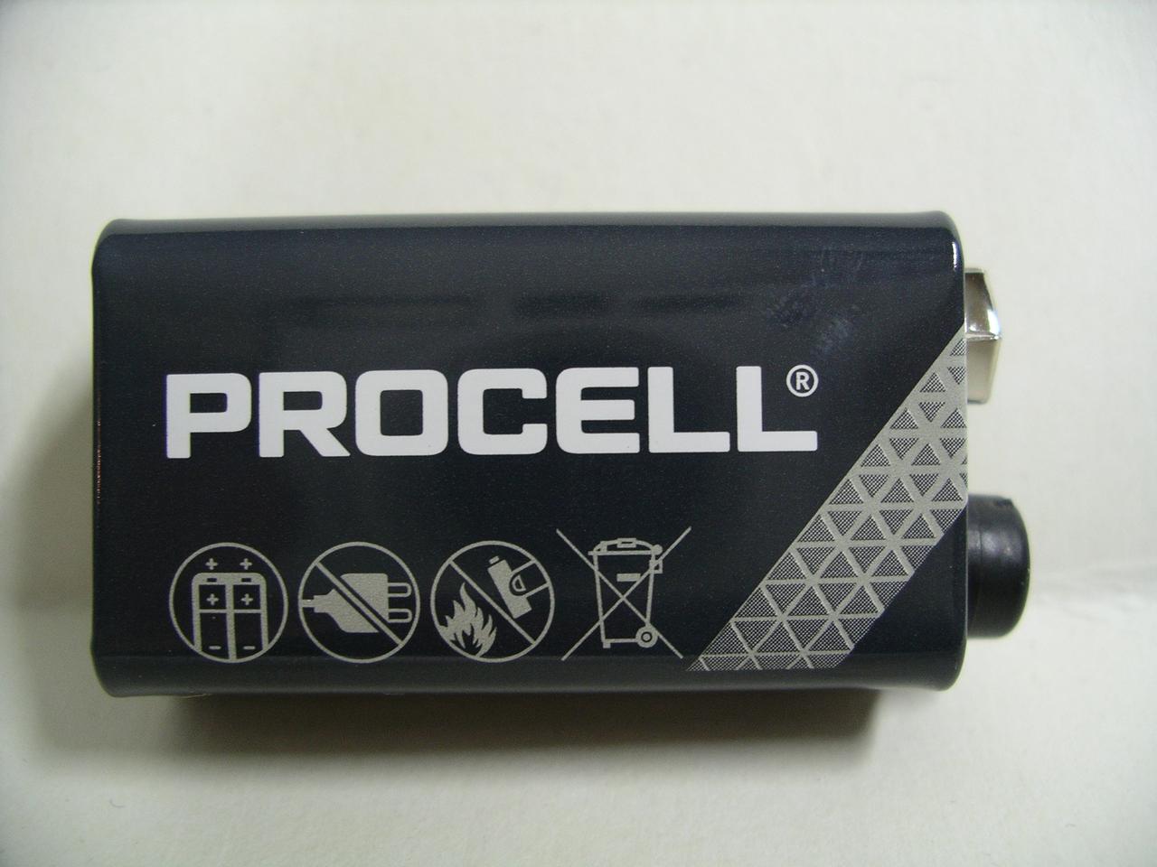 Батарейка Duracell Procell 9V крона алкалінова (лужна), фото 1