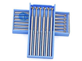 Набір ювелірних бор Komet (Куля 2.35х1.2мм. 6шт)