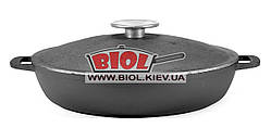 Чавунна жаровня 30 см із чавунною кришкою БІОЛ 1730-2. Чавунний посуд