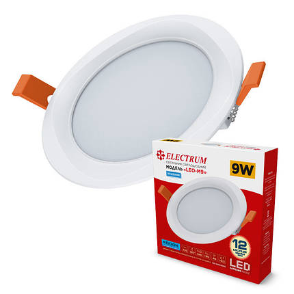 Світильник світлодіодний вбудований круглий Electrum LEO M 18W 4000К (B-LD-1958), фото 2