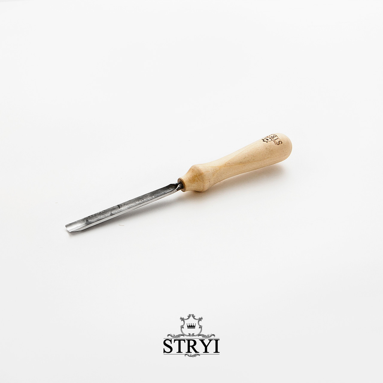 Стамеска напівкругла 10мм STRYI Standard для художнього різьблення по дереву, арт. 201910