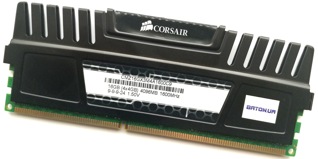 Игровая оперативная память Corsair DDR3 4Gb 1600MHz PC3 12800U 2R8 CL9 ...