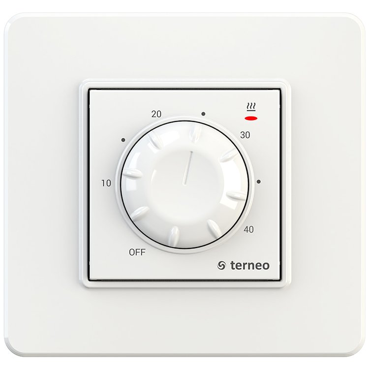 Терморегулятор для теплої підлоги terneo rtp білий