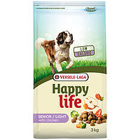 Сухий корм Happy Life Senior Light with Chicken для літніх собак із зайвою вагою, курка 15 кг