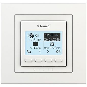 Терморегулятор для теплої підлоги Terneo pro unic білий, фото 2