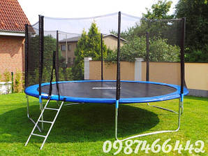 Батути з Польщі 404см JustFun Батути оптом.  Дроб