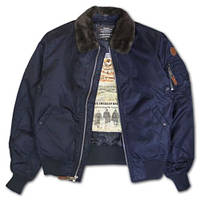 Бомбер Top Gun B-15 Men's Heavy Duty Vintage Flight Bomber Jacket (синий)