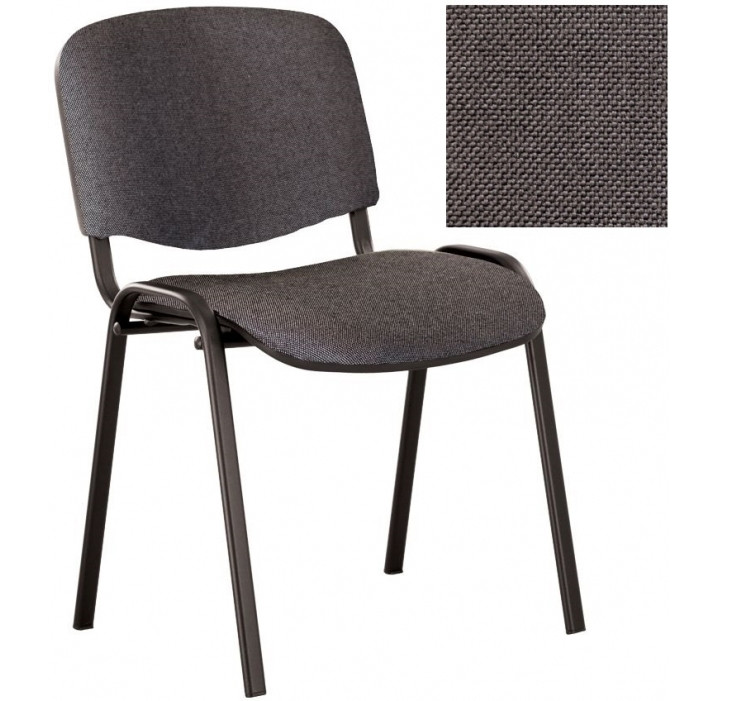 Стілець для відвідувачів ISO-17 Black у тканині С-38 антрацит від Nowy Styl, фото 1