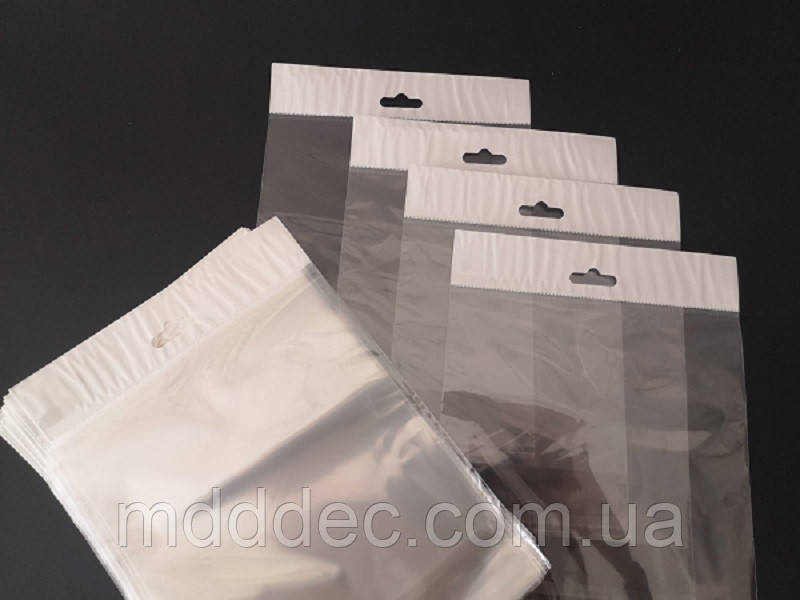 Пакети для паковання. Пакети з єврослотом 130*250*30 клл