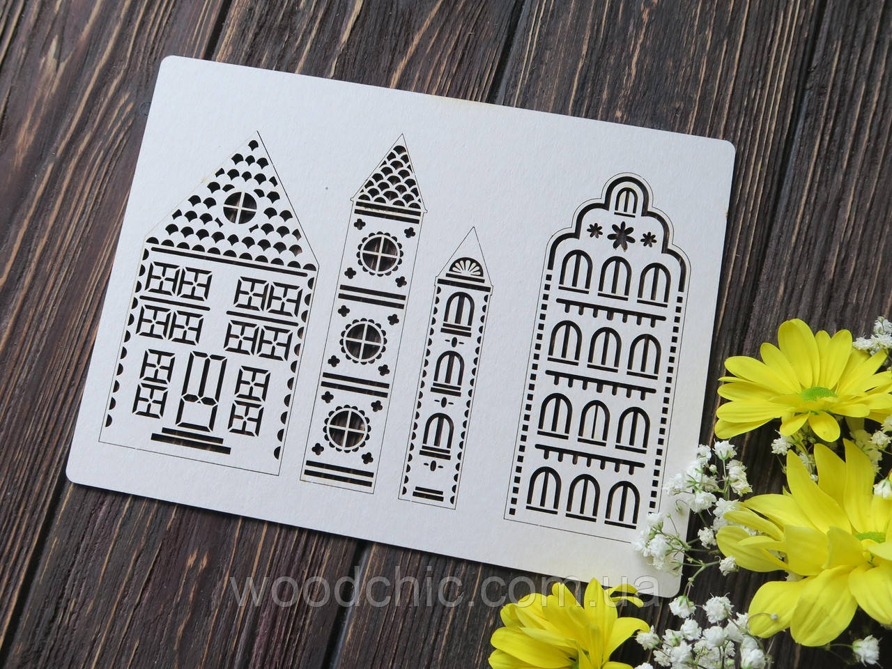 Чипборд набір затишні будиночки, фото 1