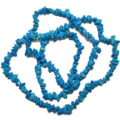 Відколи Бірюза Синтетична Дрібна, Розмір від 4 до 9 мм, Намистини Натуральний Камінь, Рукоділля