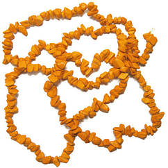 Відколи Говлит Помаранчевий Матові Дрібні, Розмір від 4 до 9 мм, Намистини Натуральний Камінь Фурнітура