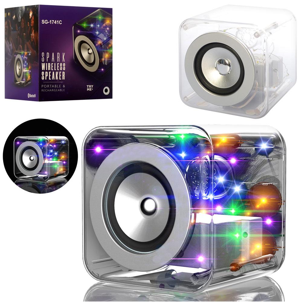 Портативна Bluetooth-колонка SG-1741C з підсвіткою корпусу, фото 1