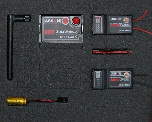ASSAN 2,4 Ghz RF set Futaba/ Hitec