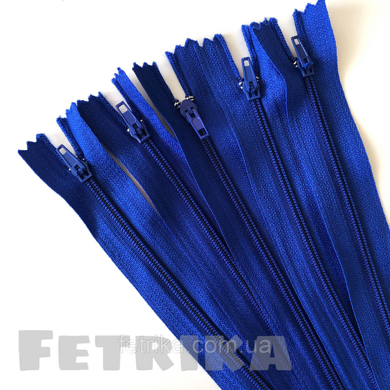 Блискавка спіральна спіднична 18 см, СИНЯ. ТИП-3, фото 1